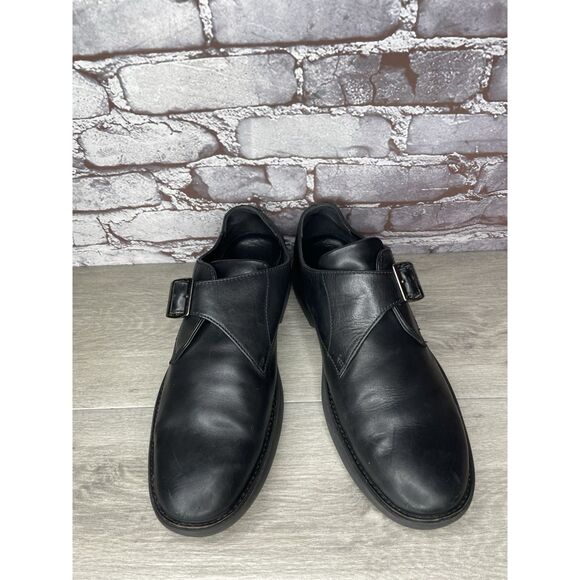 Fitflop Hagen Monk Strap Black Leather Casual Oxfords Shoes Men Sz 12M US/45EU main image 9